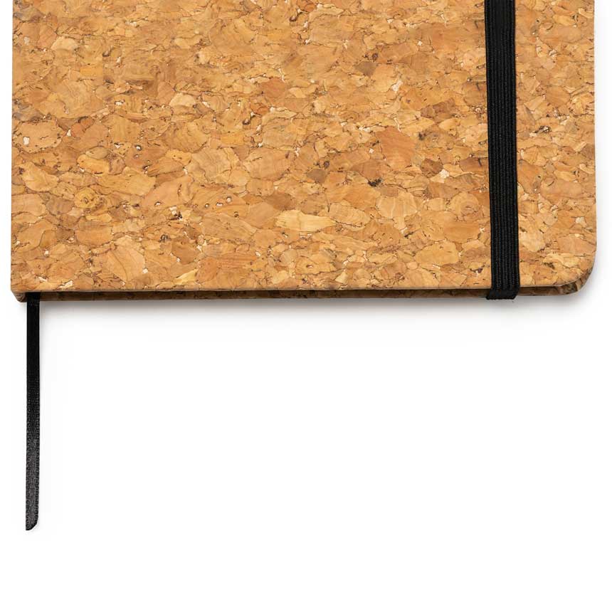Natural Cork Notebook A5 for DTF personalization (80 white sheets)