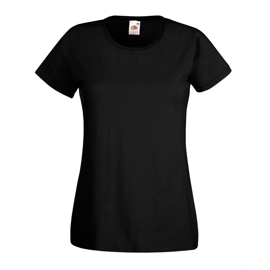 Woman's T-Shirt for Branding in different Colors LADY-FIT VALUEWEIGHT T (Fruit of the loom)