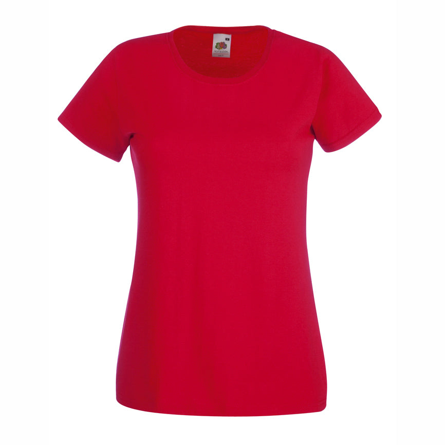 Woman's T-Shirt for Branding in different Colors LADY-FIT VALUEWEIGHT T (Fruit of the loom)