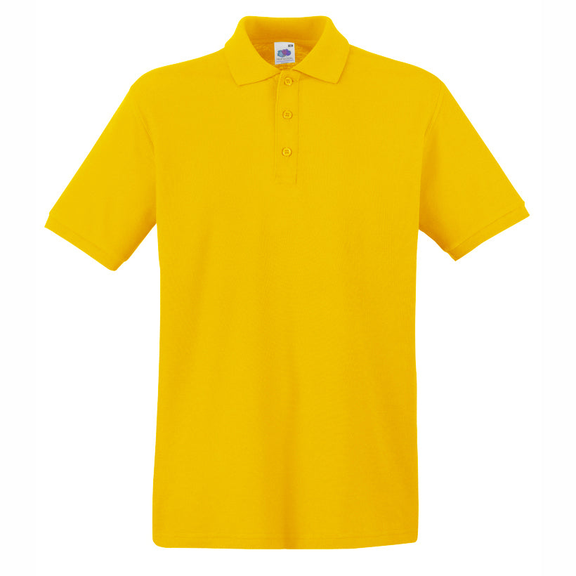 Premium polo T-shirt for branding in different colors (Fruit of the Loom)