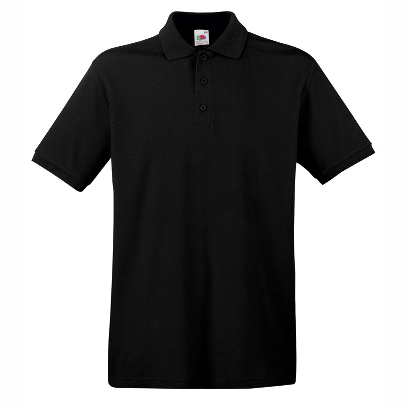 Premium polo T-shirt for branding in different colors (Fruit of the Loom)