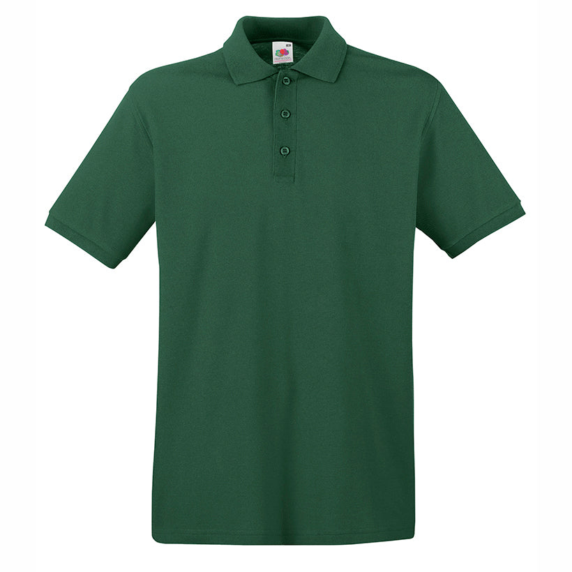 Premium polo T-shirt for branding in different colors (Fruit of the Loom)