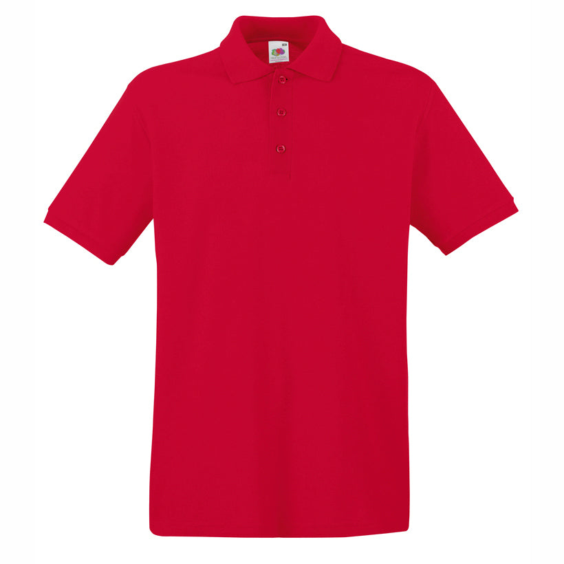 Premium polo T-shirt for branding in different colors (Fruit of the Loom)