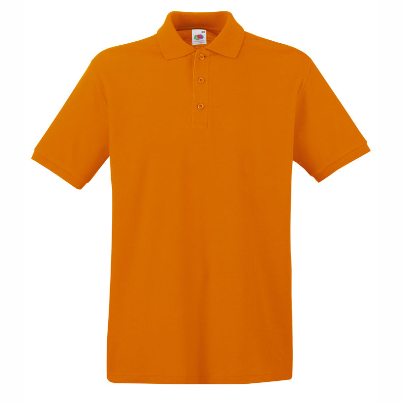 Premium polo T-shirt for branding in different colors (Fruit of the Loom)