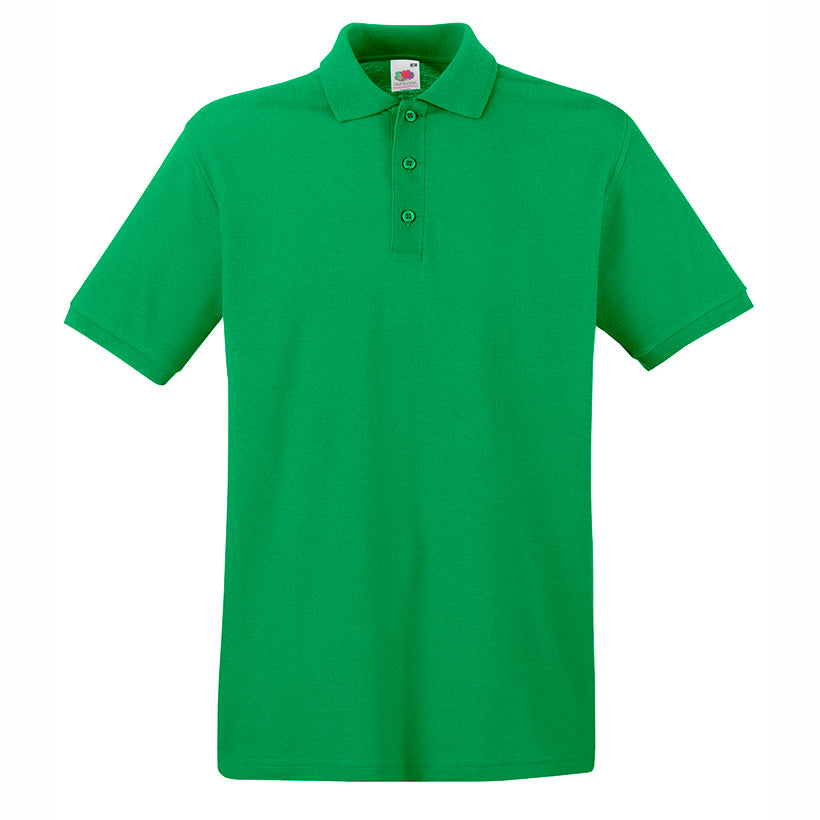 Premium polo T-shirt for branding in different colors (Fruit of the Loom)