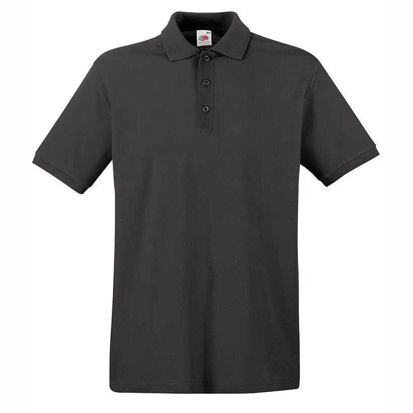 Premium polo T-shirt for branding in different colors (Fruit of the Loom)