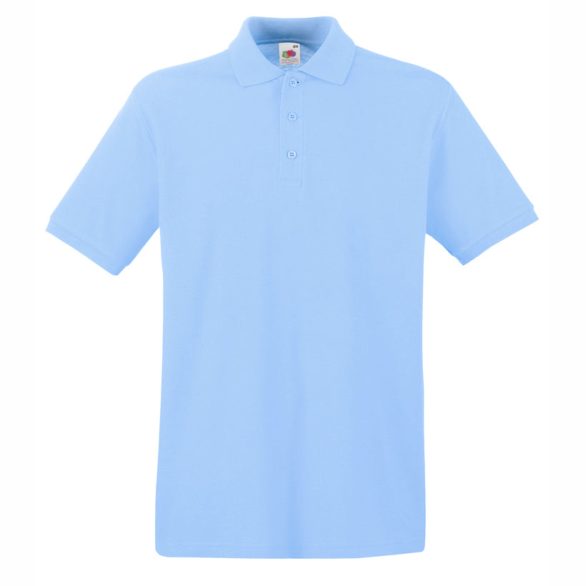 Premium polo T-shirt for branding in different colors (Fruit of the Loom)