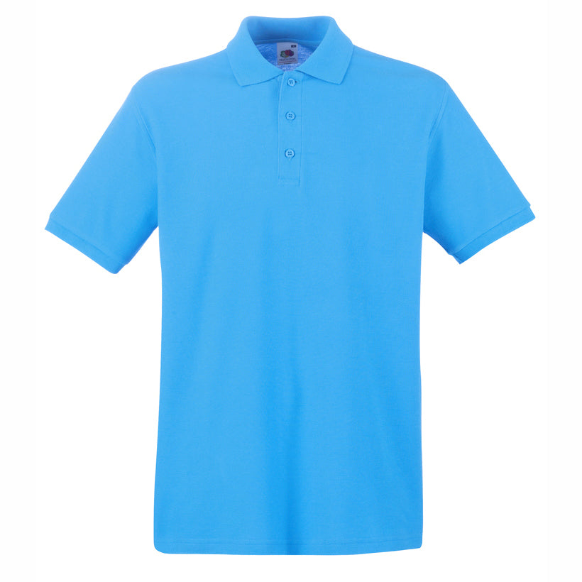 Premium polo T-shirt for branding in different colors (Fruit of the Loom)