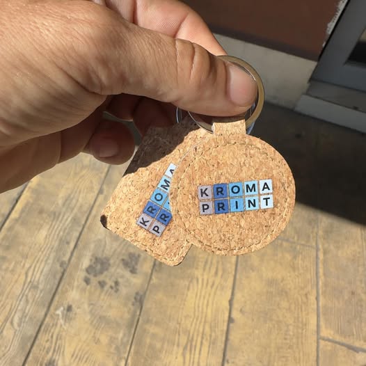 Custom Personalized Cork Keychain HIBIS