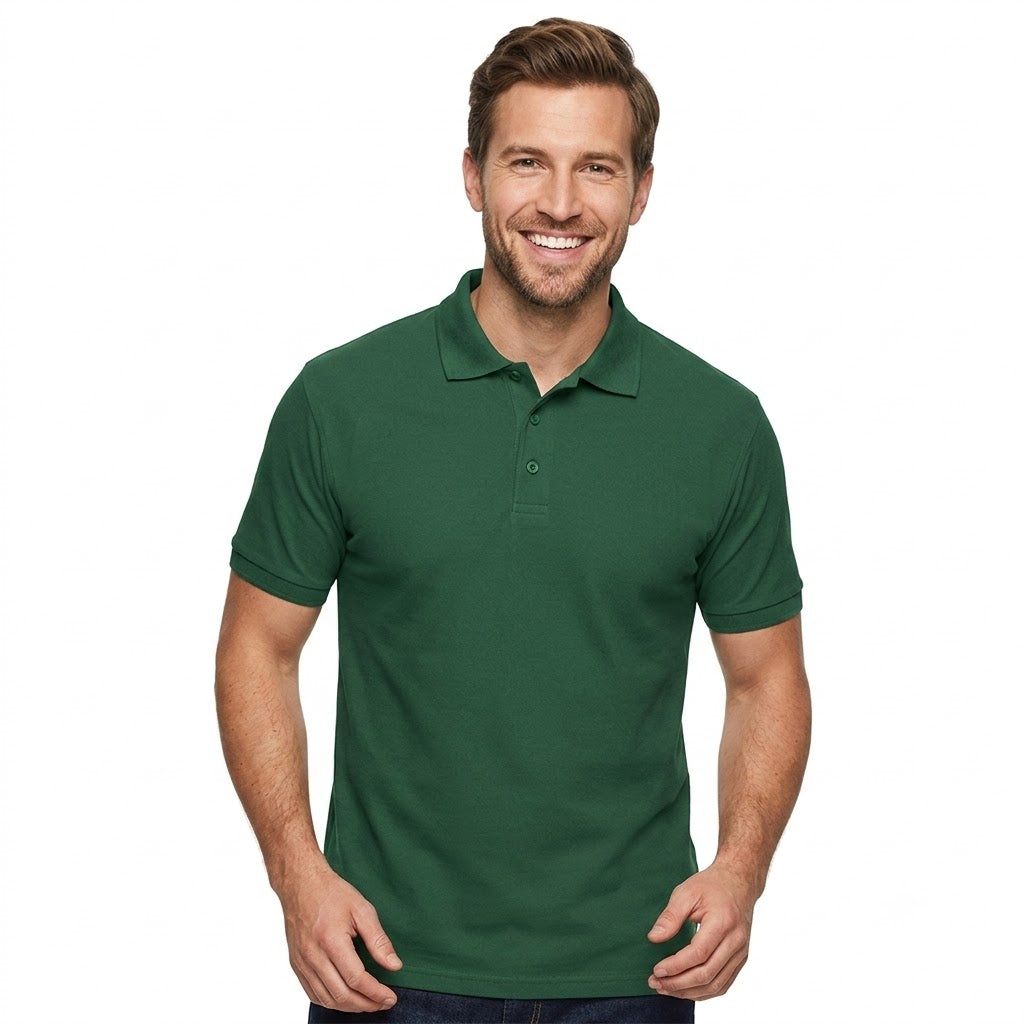 Premium polo T-shirt for branding in different colors (Fruit of the Loom)
