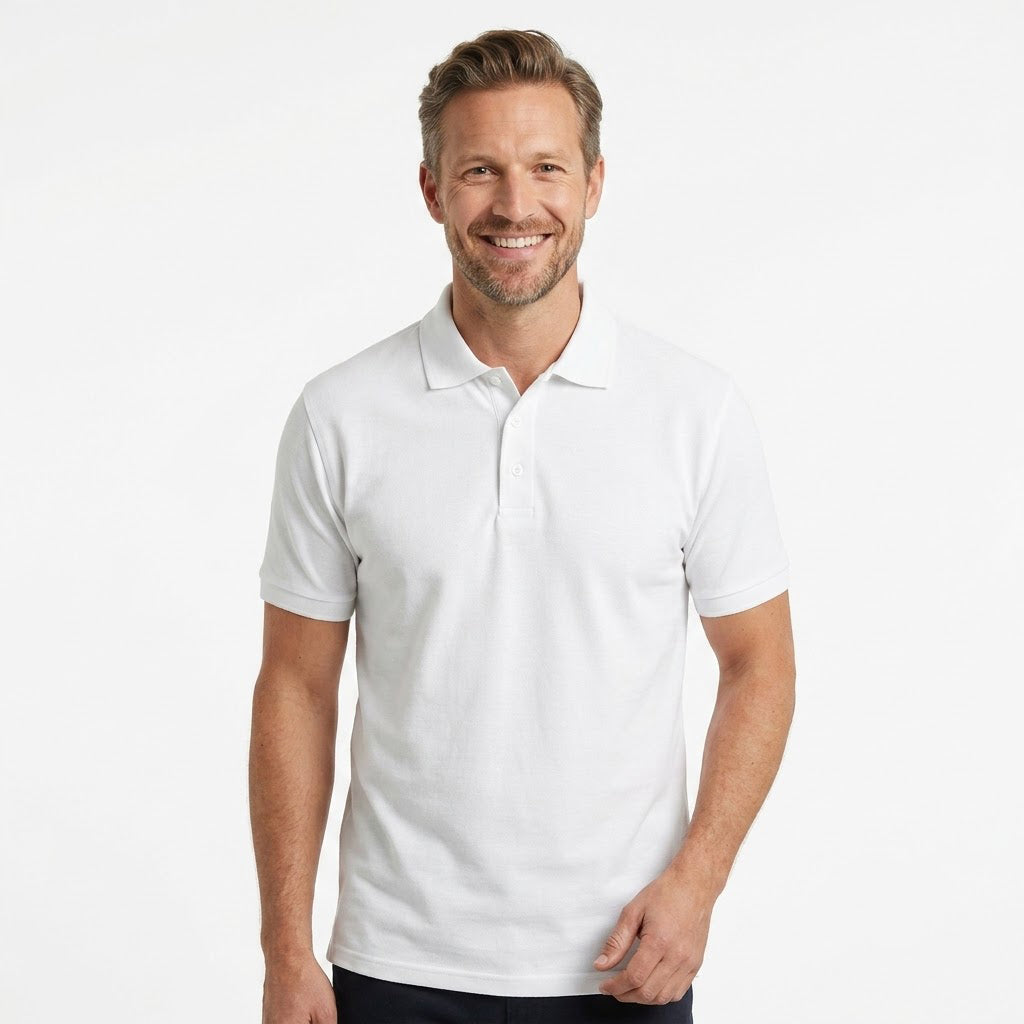 Premium polo T-shirt for branding in different colors (Fruit of the Loom)